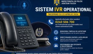 IPJ Tulcea introduce sistemul IVR: apelurile telefonice, gestionate mai rapid și mai eficient