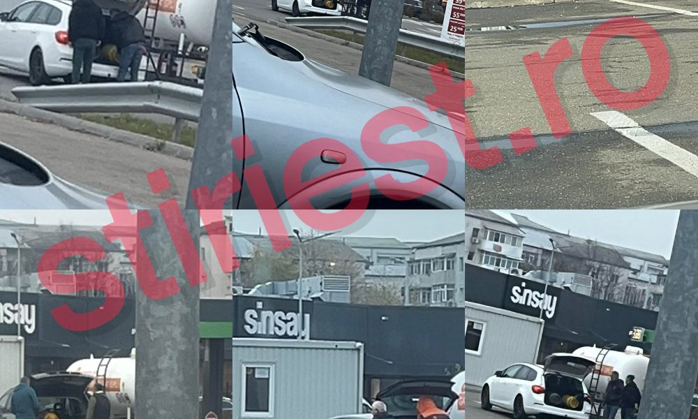 Pericol de explozie în parcarea unui centru comercial, unde o stație GPL încarcă butelii! ISU Vaslui n-a mai făcut controale de un an și jumătate -VIDEO