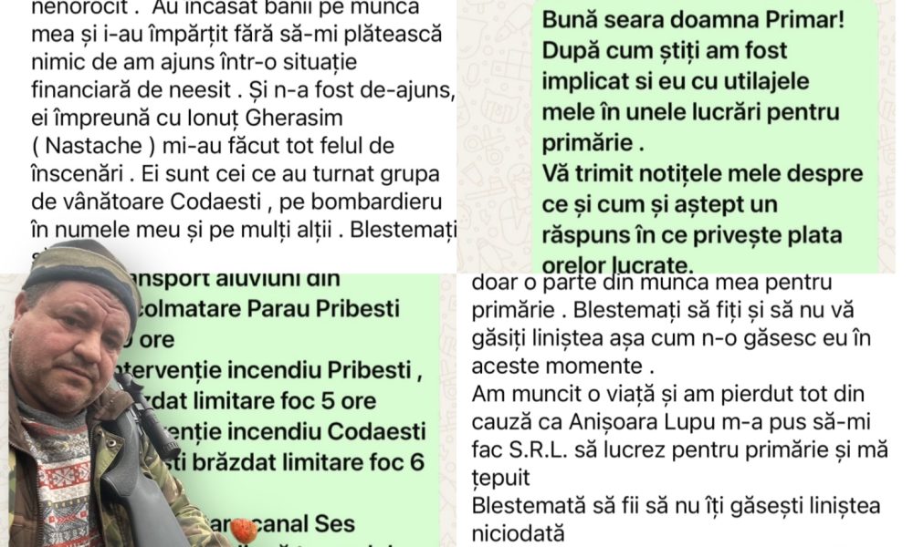 Mesajul disperat al unui bărbat din Codăești, publicat pe Facebook înainte de a se sinucide. Acuzații grave la adresa primarului și a unor foști oficiali din primărie