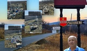 Pădureni, comuna cu gardul vopsit și satele îngropate în gunoaie. Realitatea pe care primarul Temistocle Diaconu nu vrea să o arate