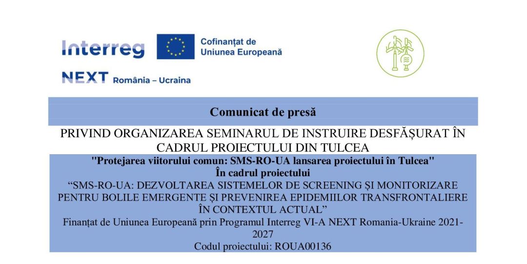 Seminarul „Protejarea viitorului comun: SMS-RO-UA lansarea proiectului în Tulcea”