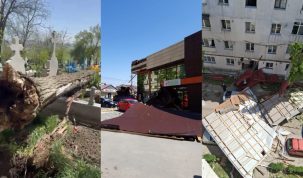Bărbat omorât de un acoperiș smuls de vânt, copac prăbușit peste morminte în cimitir – stiriest.ro