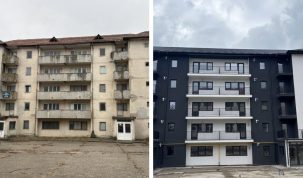 Fostă școală abandonată 20 de ani, acum bloc cu apartamente vândute prin agenția Simonei Polak. Ce se întâmplă în zona Eternității din Vaslui