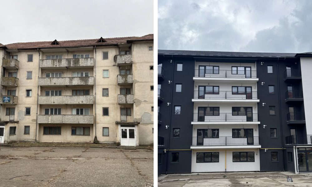 Fostă școală abandonată 20 de ani, acum bloc cu apartamente vândute prin agenția Simonei Polak. Ce se întâmplă în zona Eternității din Vaslui