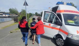 Participant la Delta Triathlon 2026, transportat la spital după ce i s-a făcut rău