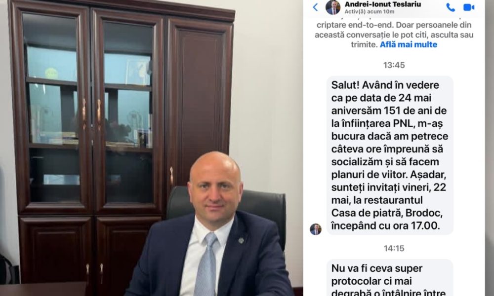 Petrecere de partid la Brodoc, în timp ce pensionarii numără bănuții. Deputatul Teslariu cheamă liberalii la chef – stiriest.ro
