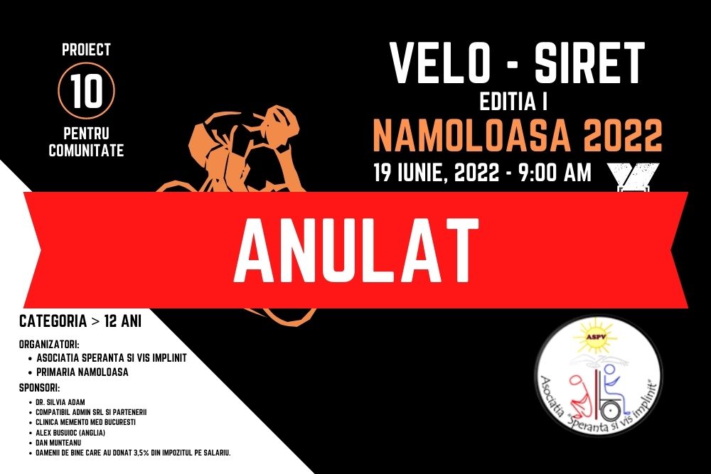 anulat organizatori Asociatia Speranta si vis implinit PRIMARIA NAMOLOASA