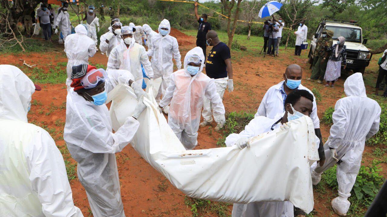 Police investigating Kenyan 'starvation' cult exhume 47 corpses