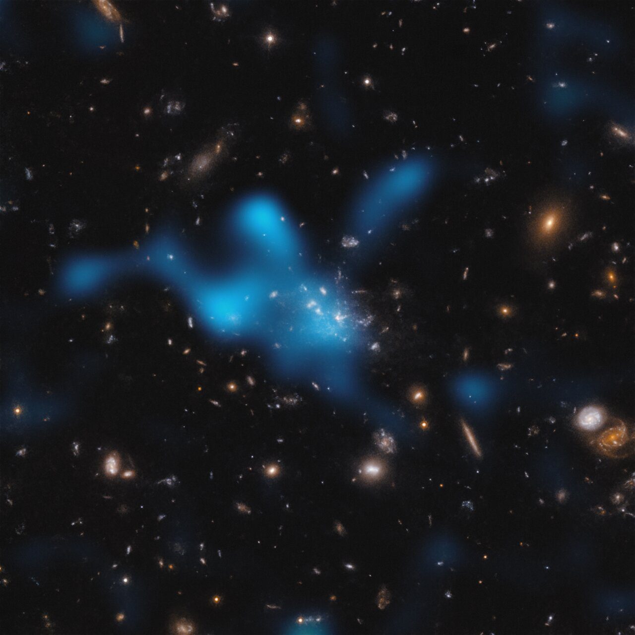 Astronomii sunt martori la nașterea unui grup foarte îndepărtat de galaxii din Universul timpuriu