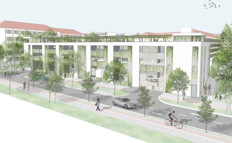 Iată cum va arăta parcarea supraterana, din zona Dacia! Va avea patru niveluri şi va costa aproape 20 de milioane de lei