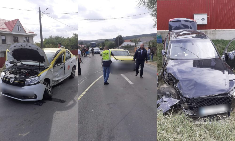 Cinci persoane implicate într-un accident la Bădeana-FOTO