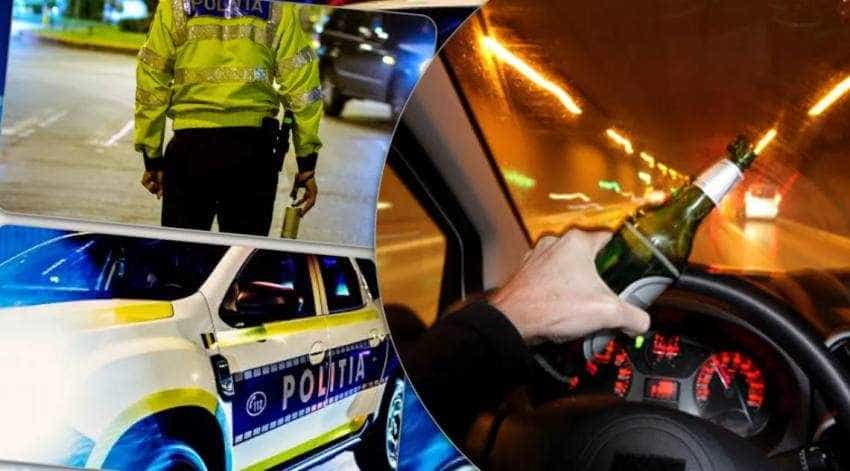 Un tânăr de 19 ani, fără permis, s-a urcat beat la volan și a lovit o mașină