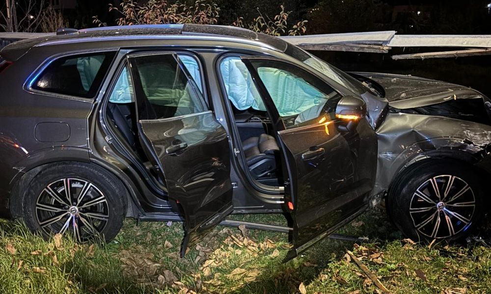 Pericol de explozie în urma unui accident- FOTO