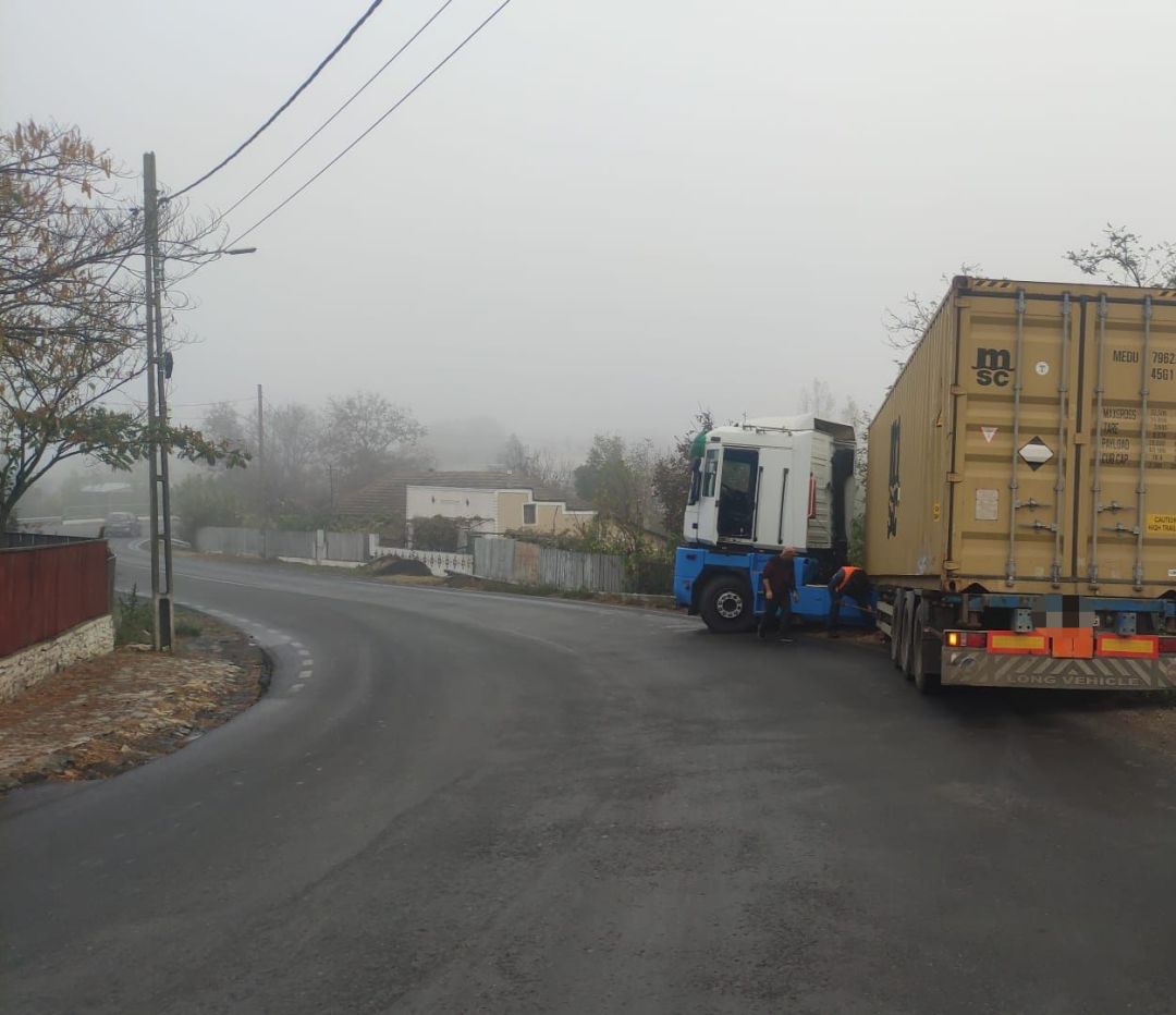 TIR din Ucraina a blocat circulația la Nalbant