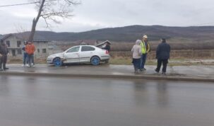 Accident rutier la Huși- FOTO