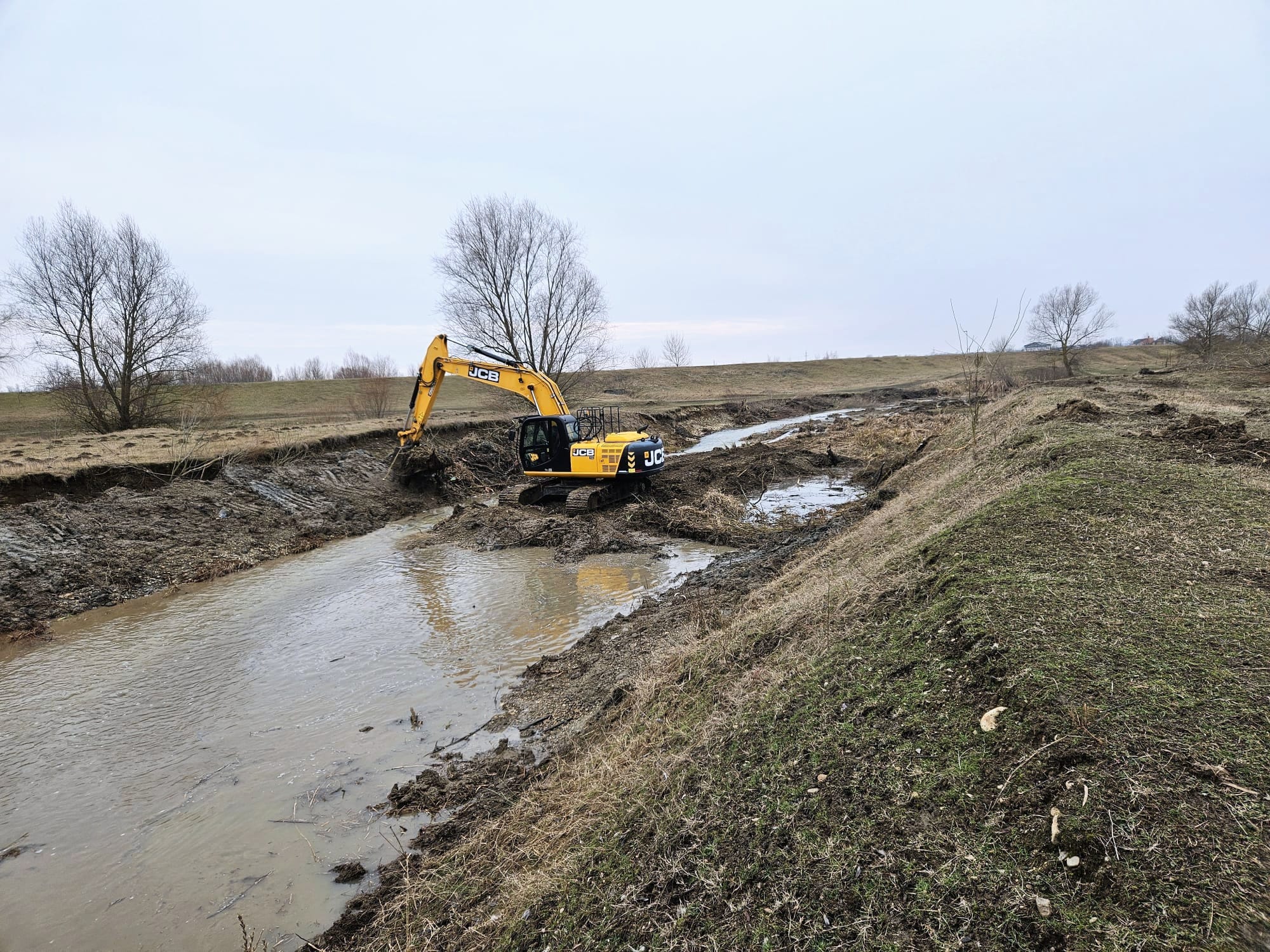 Salubrizare împotriva inundațiilor! A început curăţenia de primăvară pe cursurile de apă din zona Lugojului