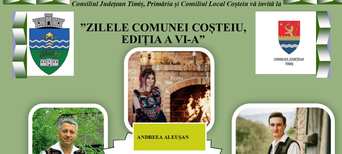 Zilele comunei Coșteiu! Program folcloric cu artiști de valoare din zonă