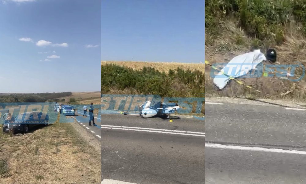 Un motociclist a murit după ce s-a izbit de o mașină -FOTO