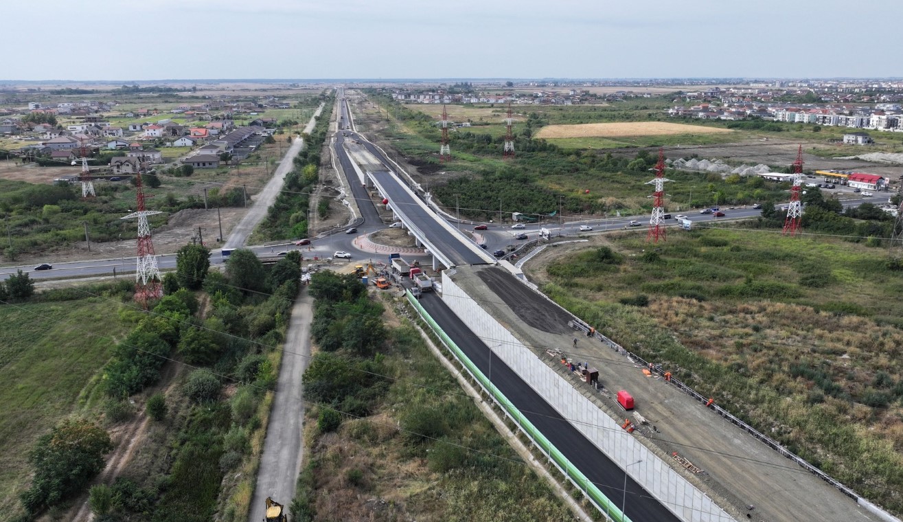 [FOTO] Ultimele imagini de pe șantierul Centurii Timișoara Sud! Stadiul lucrărilor este de peste 95%! În scurt timp șoferii vor putea circula pe noua variantă ocolitoare a orașului