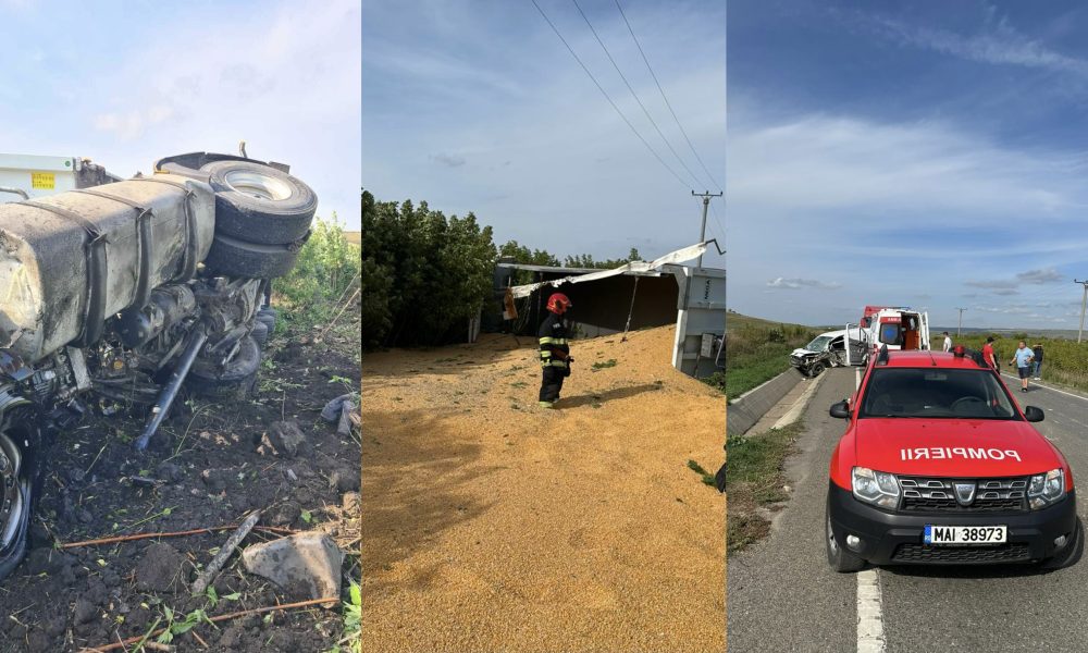 Accident cu trei victime pe DE 581- FOTO