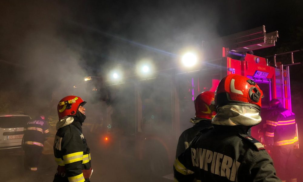 Incendiu într-o gospodărie din Vaslui-FOTO