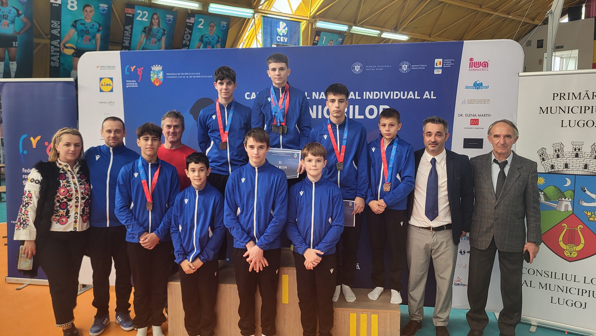Regal al gimnasticii lugojene la Campionatul Național Individual al Juniorilor! Sportivii au urcat de opt ori pe podium