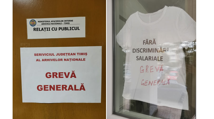Grevă generală în rândul angajaților de la Arhivele Naţionale! Protestează față de inechitățile salariale! Printre ei, și cei din Timiș
