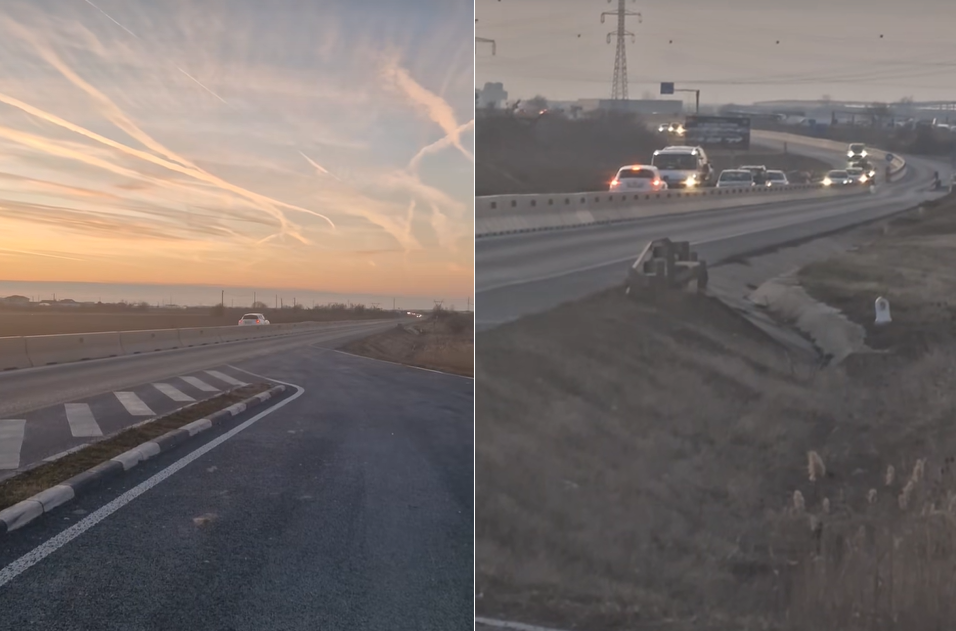 VIDEO: Panică pe centura de nord a Timișoarei! Un șofer a fost surprins în timp ce conducea pe contrasens