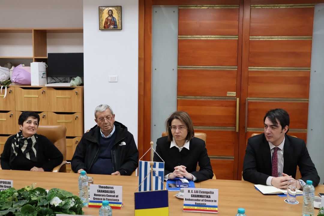 Ambasadorul Greciei în România, în vizită oficială în județul Tulcea