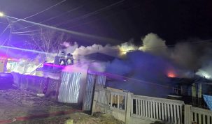 Incendiu violent într-o gospodărie din Daia. Pompierii au reușit să salveze casa vecinilor