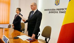 Deian Popov, vicepreședintele Uniunii Sârbilor din România, este noul subprefect al județului Timiș! A depus astăzi jurământul