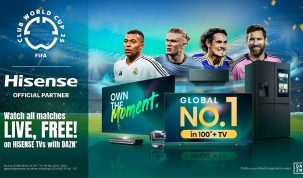 Oglądaj Klubowe Mistrzostwa Świata w Piłce Nożnej FIFA Club World Cup 2025™ za darmo na telewizorach Smart TV firmy Hisense