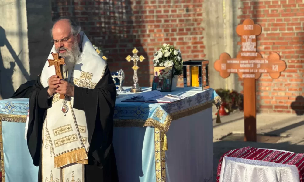 Piatra de temelie pentru o mănăstire nouă la Huși, cu azil inclus- FOTO