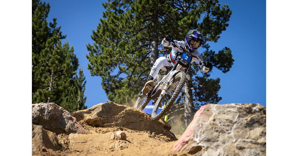 Monster Energy's Loris Vergier Takes Third Place at 2025 UCI Downhill Mountain Bike World Cup in Pal Arinsal, Andorra
