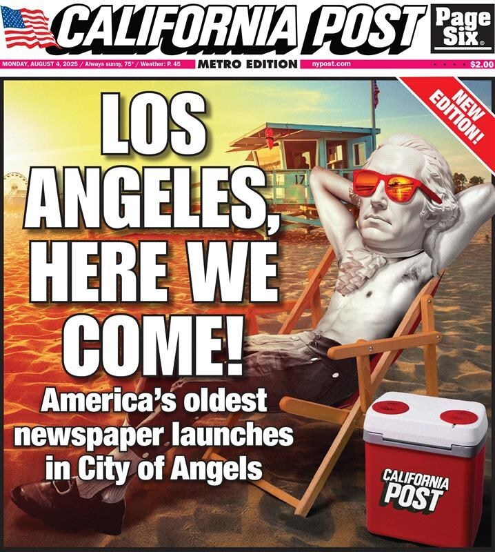 New York Post Media Group Launches "The California Post"