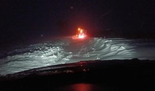 (VIDEO) Noapte albă pe drumurile județene, dar se circulă!