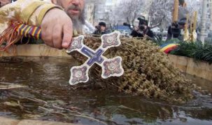 Vreme ideală pentru Boboteaza de pe faleza Dunării!