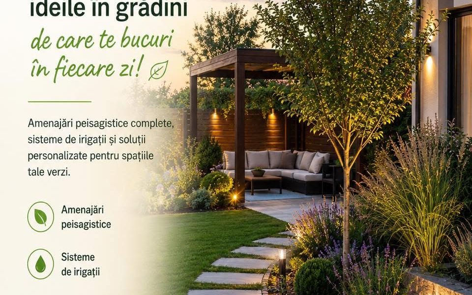 Grădini ca în reviste, realizate la Vaslui. TeoGarden Design transformă curțile obișnuite în spații spectaculoase – stiriest.ro