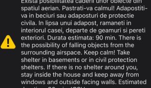 Mesaj RO-Alert emis în această dimineață pentru nordul județului