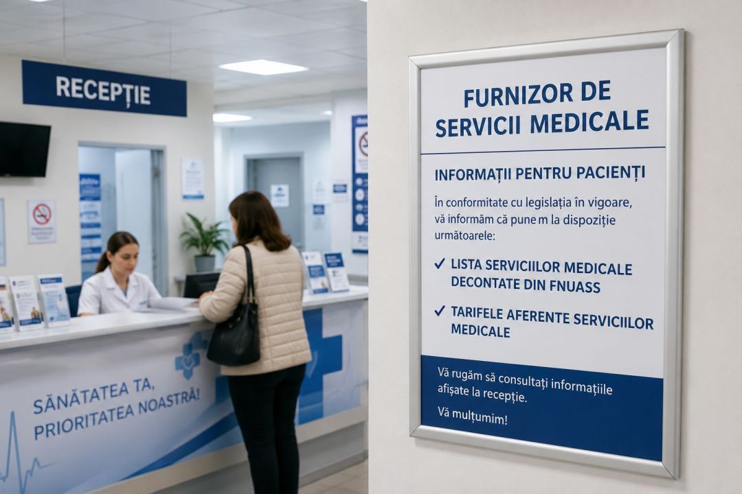 CAS Tulcea: Furnizorii de analize sunt OBLIGAȚI să afișeze serviciile decontate și tarifele